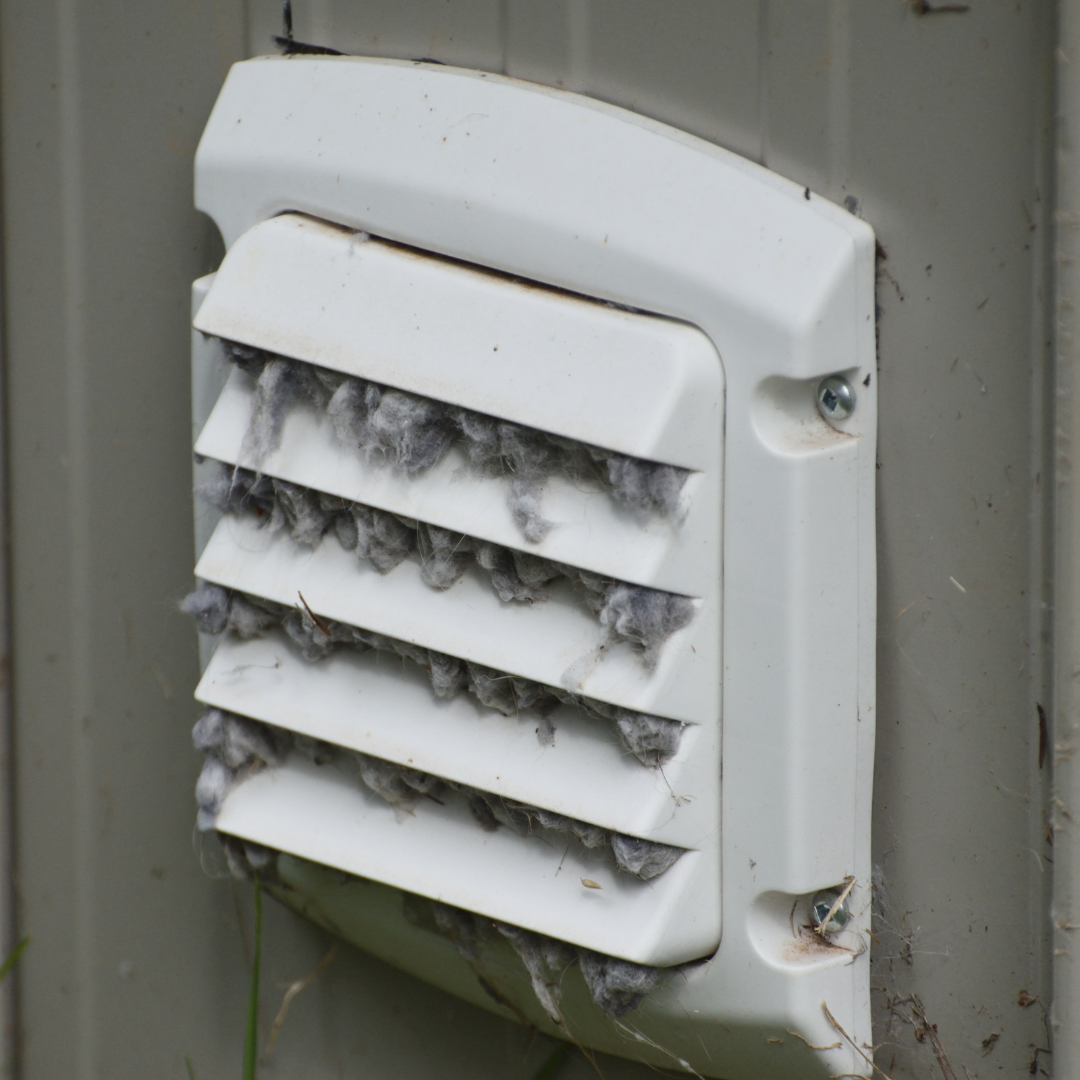 Before — Blocked Dryer Vent, Jacksonville