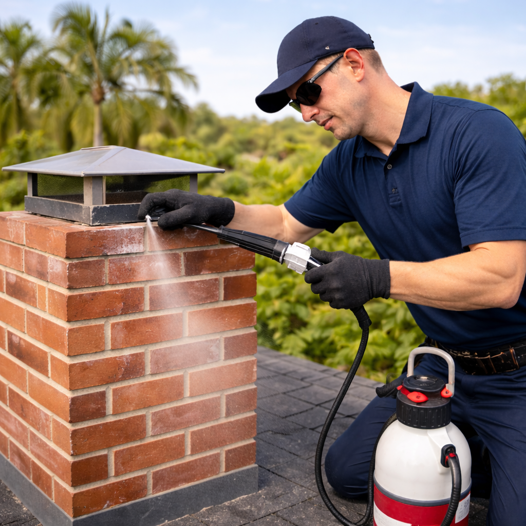 Chimney waterproofing and sealing
